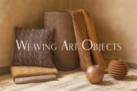 Weaving art objects by Aissa Dione